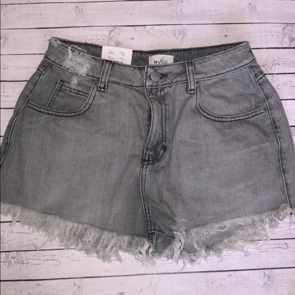 🆕 RVCA Highly Vibed Womens Denim Short - Picture 2 of 8